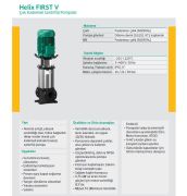 Wilo Helix FIRST V 623-5/25/E/KS   5.5kW 380V  Çok Kademeli Paslanmaz Çelik Fanlı Dikey Milli Santrifüj Pompa