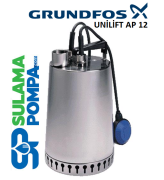 GRUNDFOS UNİLİFT AP 12.40.06.A1 0,8 HP 220V KOMPLE PASLANMAZ ÇELİK ATIK SU DALGIÇ POMPA-96010979