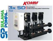 STAR 3 SD 40/2 T 3x10 HP 380V ÜÇ POMPALI ENDÜSTRİYEL TİP SESSİZ PAKET HİDROFOR