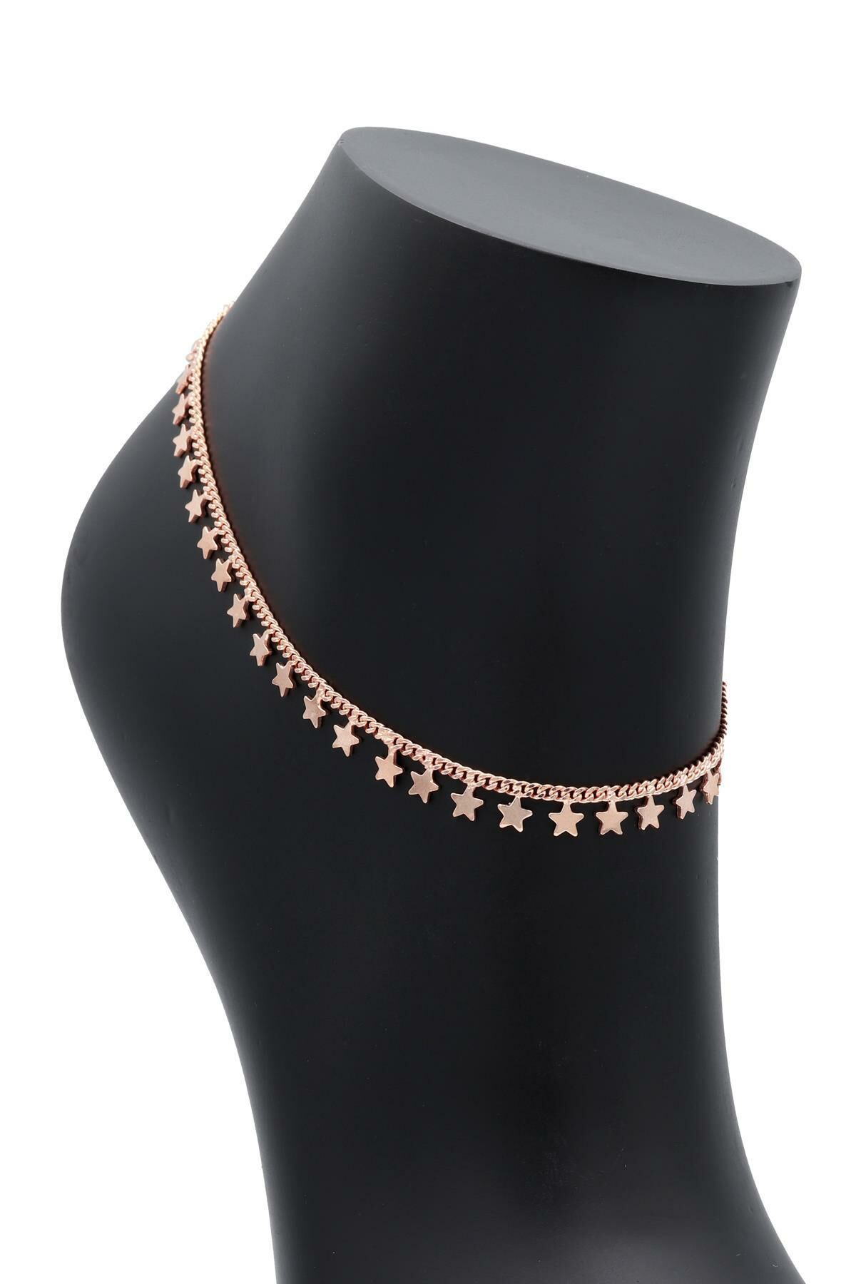 Yıldız Modeli Roz Gümüş Halhal 118