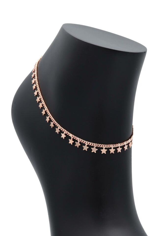 Yıldız Modeli Roz Gümüş Halhal 118