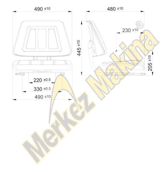 BF65 İŞ MAKİNALARI KOLTUKLARI