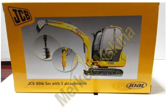 JCB 8016 Set with 3 attachments JOAL 1:25