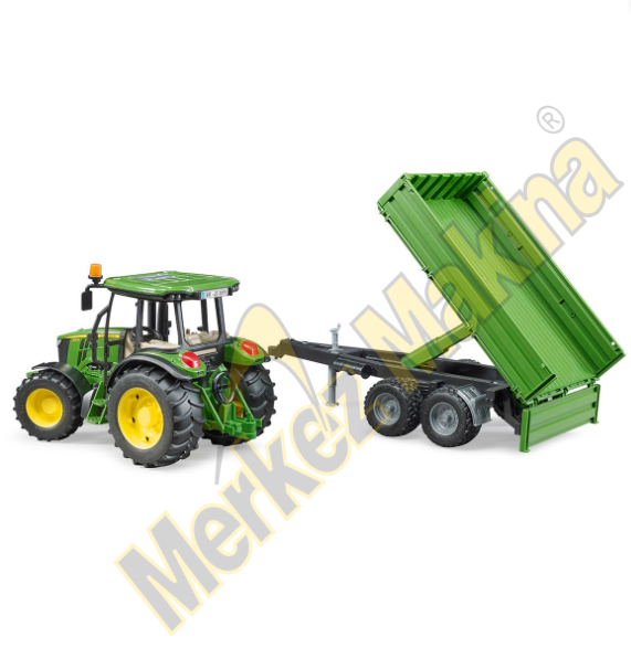 Bruder John Deere 5115 Traktör Römork