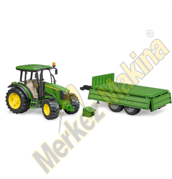 Bruder John Deere 5115 Traktör Römork