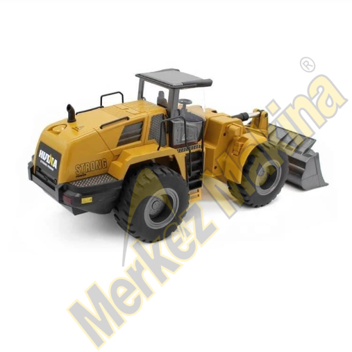HUINA 1/14 10 Kanal FULL METAL Uzaktan Kumandalı Profesyonel RC Model Wheel Loader Damper İş Makinası -6 KG AĞIRLIK 2.4G Full Fonksiyon Sesli ve Işıklı -1583