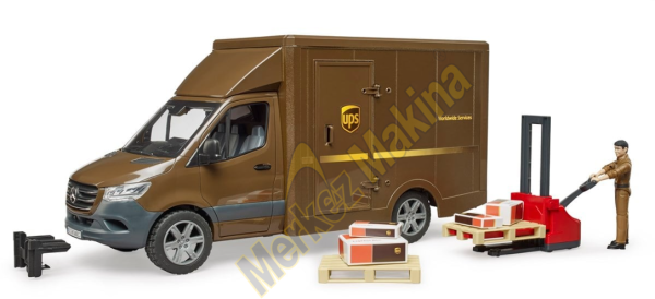 Bruder Mercedes Benz Ups Kargo Transpalet