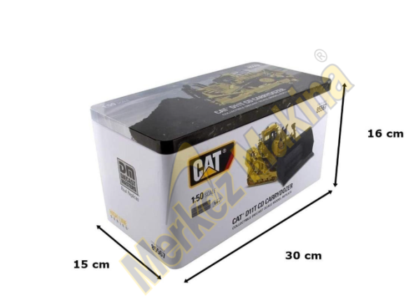 85567 1/50 Ölçek Cat D11T CD Dozer, Sergilemeye Hazır Metal İş Makinası Modeli