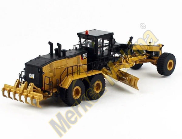 CAT 24 MOTOR GRADER 1:50 Sergilemeye Hazır Metal  İş Makinası Modeli