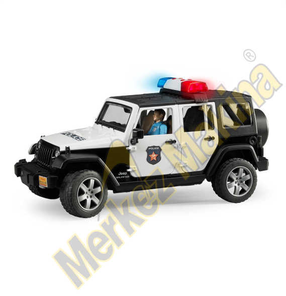 Bruder Jeep Wrangler U.R. Polis Aracı Ve Memur