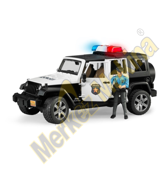 Bruder Jeep Wrangler U.R. Polis Aracı Ve Memur