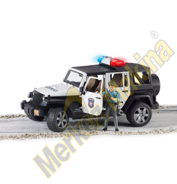 Bruder Jeep Wrangler U.R. Polis Aracı Ve Memur