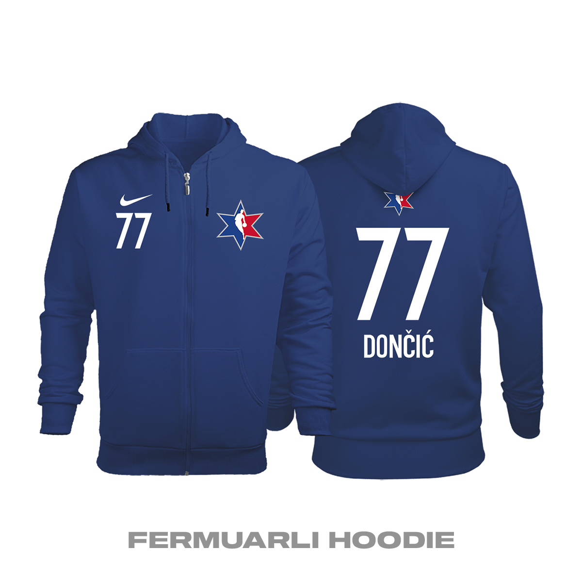 All-Star: Team LeBron Starters Edition 2019/2020 Fermuarlı Kapüşonlu Hoodie