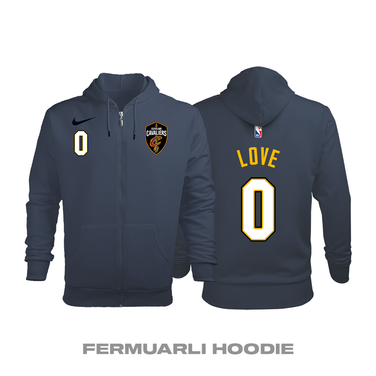 Cleveland Cavaliers: City Edition 2017/2018 Fermuarlı Kapüşonlu Hoodie