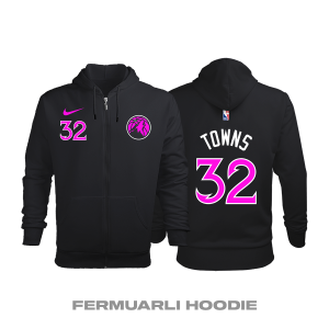 Minnesota Timberwolves: City Edition 2018/2019 Fermuarlı Kapüşonlu Hoodie