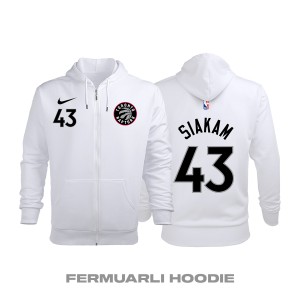 Toronto Raptors: Association Edition 2017/2018 Fermuarlı Kapüşonlu Hoodie