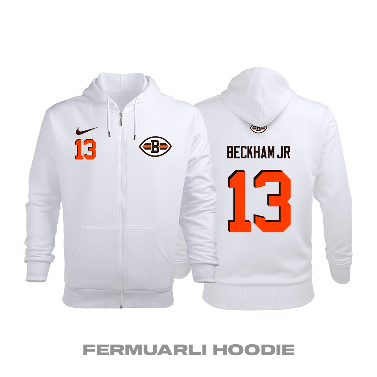 Cleveland Browns: Road Edition 2020/2021 Fermuarlı Kapüşonlu Hoodie