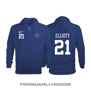 Dallas Cowboys: Alternate Edition 2020/2021 Fermuarlı Kapüşonlu Hoodie