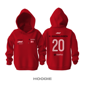 Haas F1 Team: Red Crew Edition 2023 Kapüşonlu Hoodie