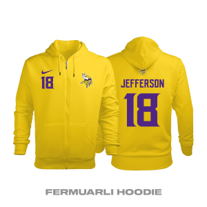 Minnesota Vikings: Gold Edition 2020/2021 Fermuarlı Kapüşonlu Hoodie