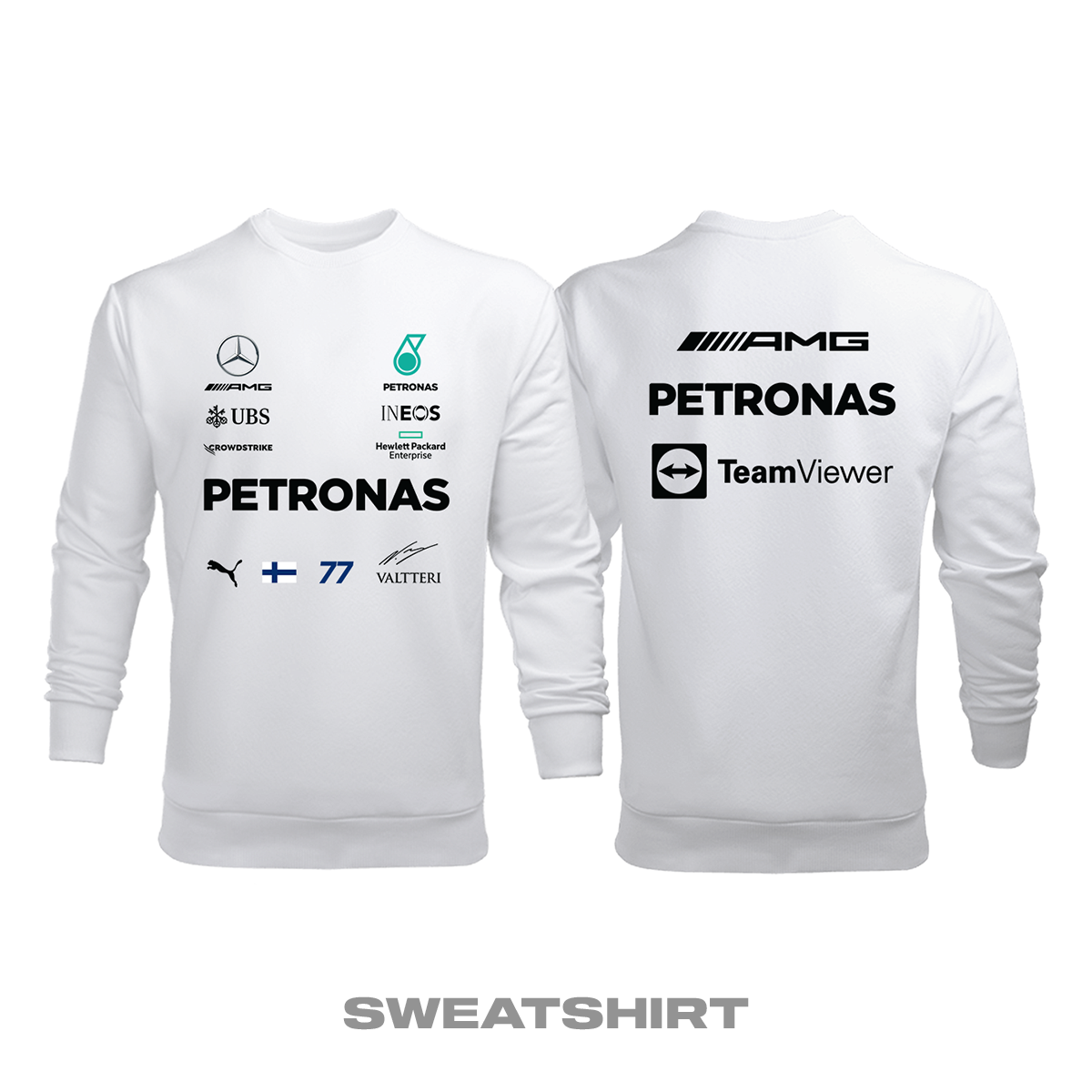 AMG Petronas F1 Team: White Edition 2021 Sweatshirt