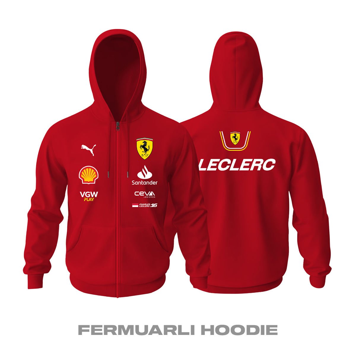Scuderia Ferrari: SF-24 Edition Fermuarlı Hoodie