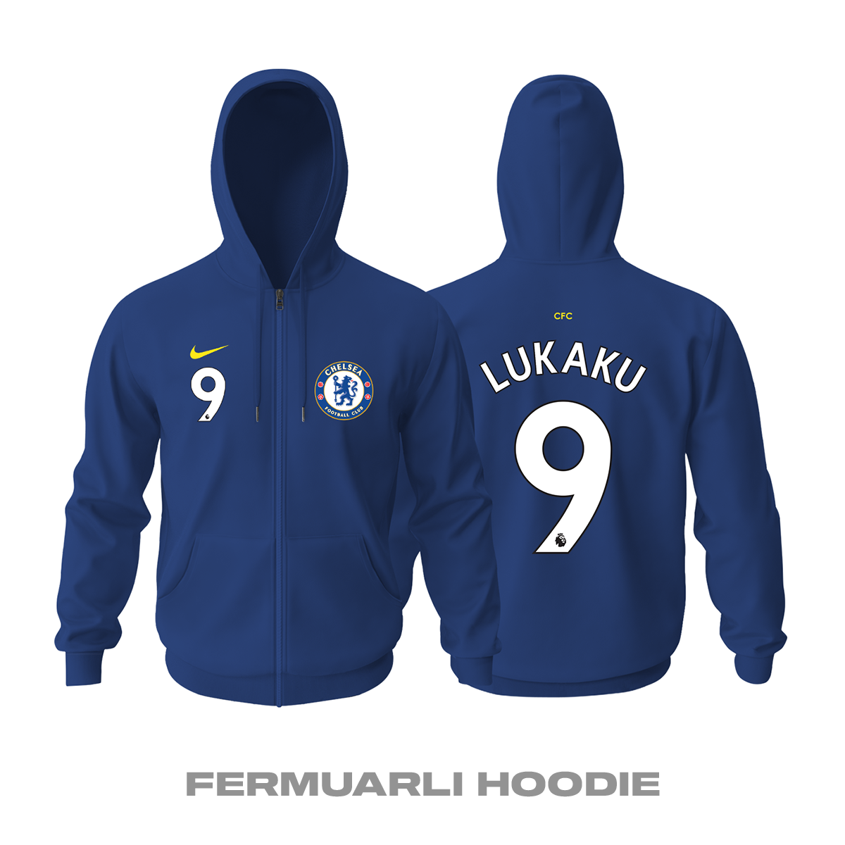 Chelsea: Home Edition 2021/2022 Fermuarlı Kapüşonlu Hoodie