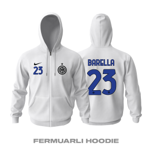 Inter: Away Edition 2021/2022 Fermuarlı Kapüşonlu Hoodie