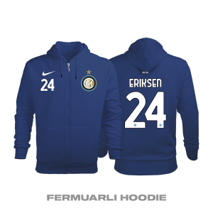 Inter: Home Edition 2020/2021 Fermuarlı Kapüşonlu Hoodie