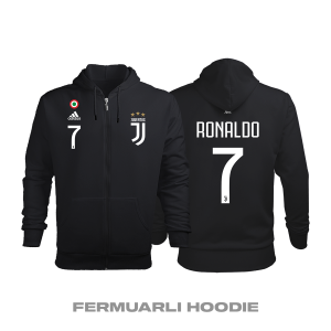 Juventus: Home Edition 2019/2020 Fermuarlı Kapüşonlu Hoodie