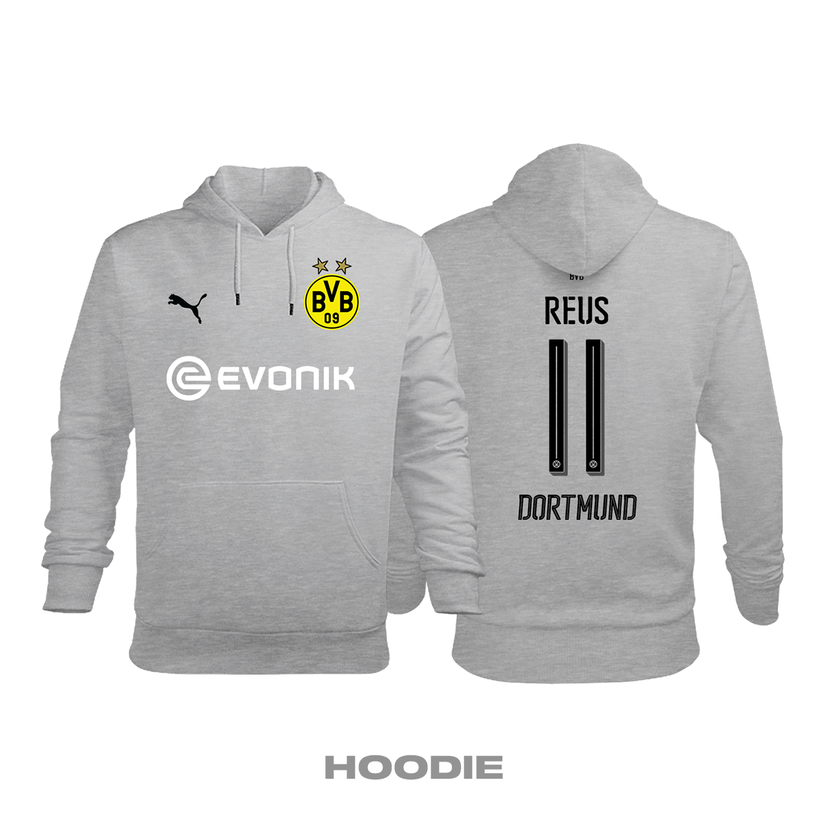 Borussia Dortmund: Third Edition 2017/2018 Kapüşonlu Hoodie