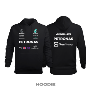 AMG Petronas F1 Team: Black Edition 2021 Kapüşonlu Hoodie