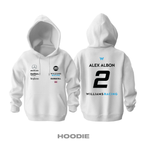 Williams Racing: White Crew Edition 2023 Kapüşonlu Hoodie