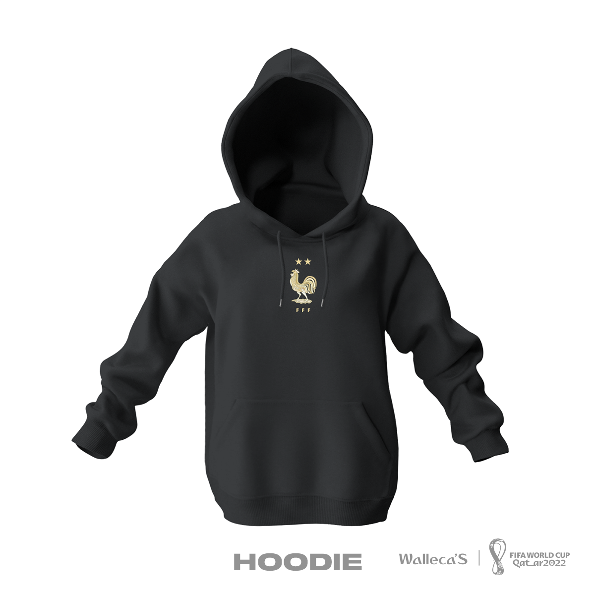 Fransa: Gold Edition Kapüşonlu Hoodie