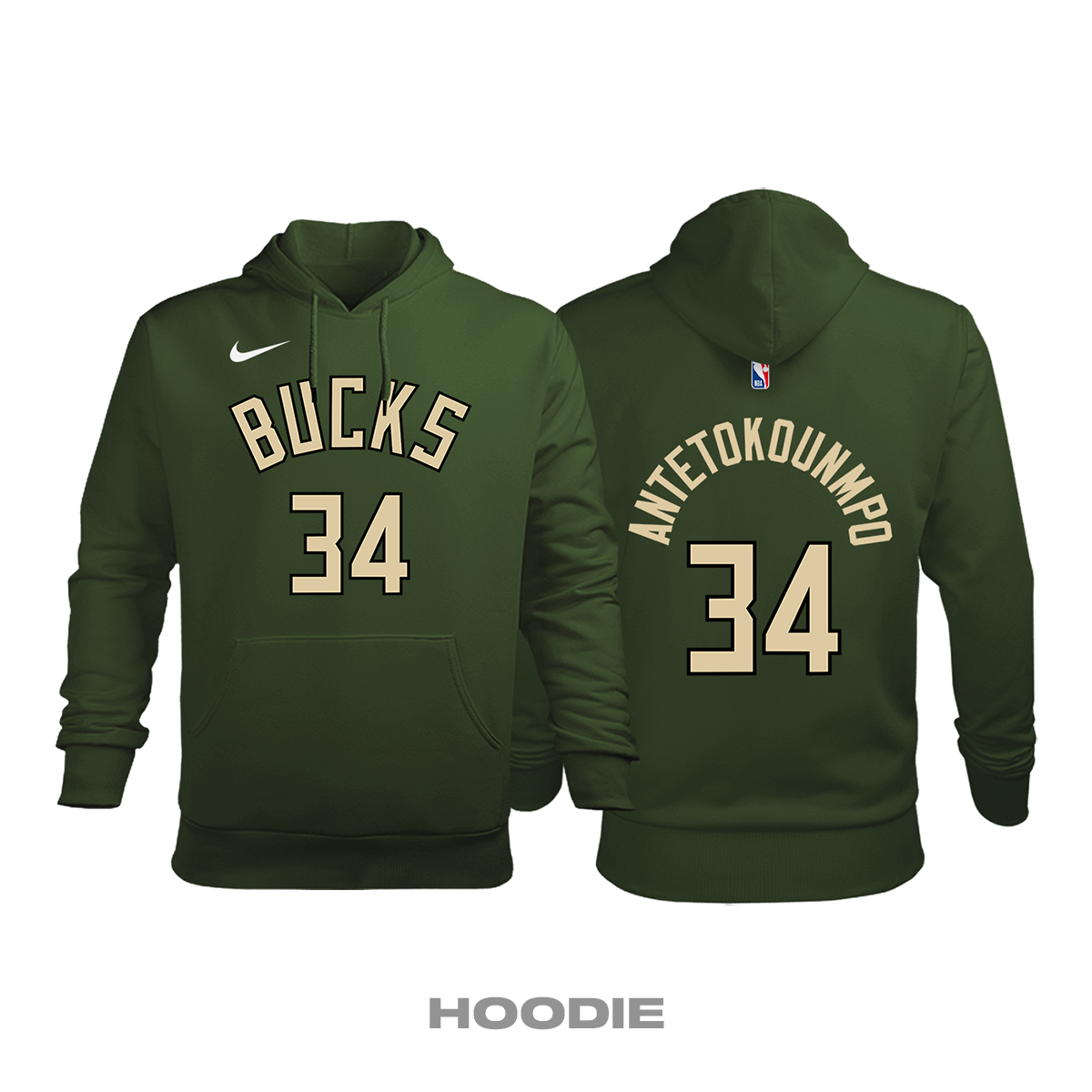 Milwaukee Bucks: Earned Edition 2020/2021 Kapüşonlu Hoodie