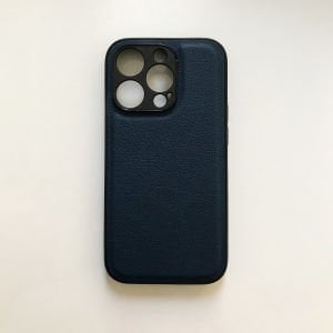 OUTLET - Luxury Leather: Navy - iPhone 13 Pro