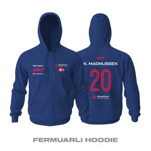 Haas F1 Team: Navy Crew Edition 2023 Fermuarlı Kapüşonlu Hoodie