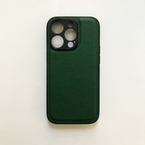 OUTLET - Luxury Leather: Green - iPhone 14 Pro