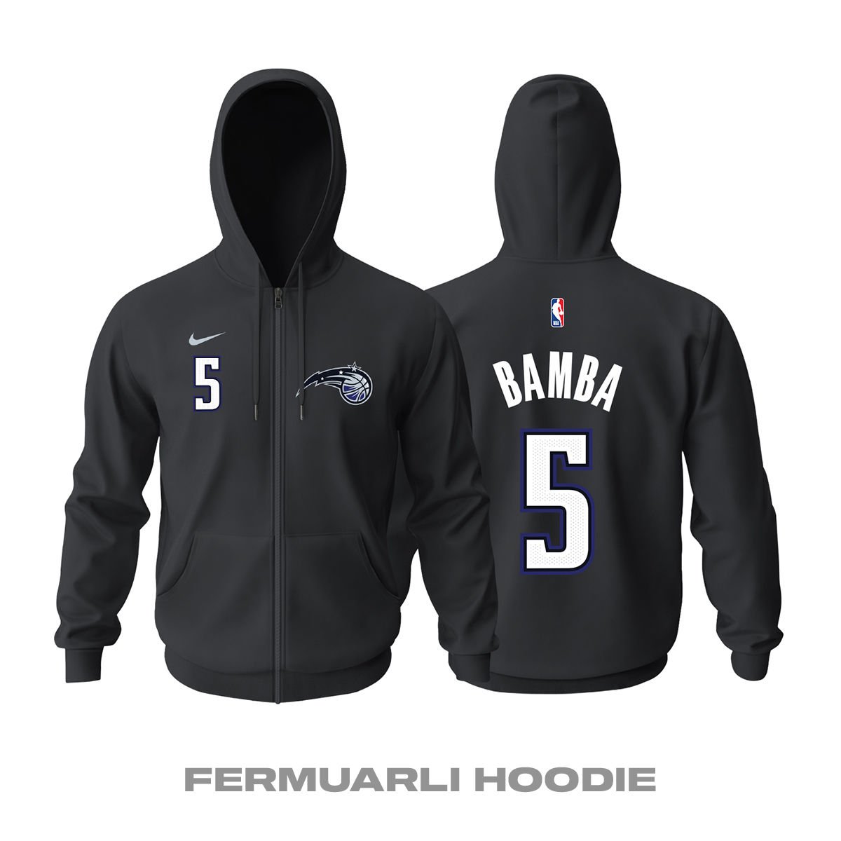 Orlando Magic: City Edition 2022/2023 Fermuarlı Kapüşonlu Hoodie