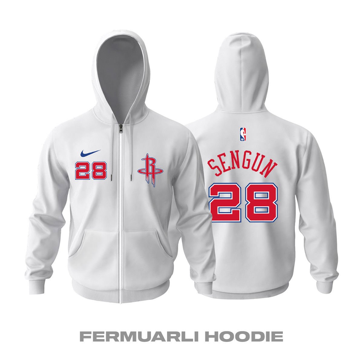 Houston Rockets: City Edition 2023/2024 Fermuarlı Hoodie