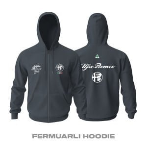 Team Alfa Romeo: Smoke Edition 2025 Fermuarlı Kapüşonlu Hoodie