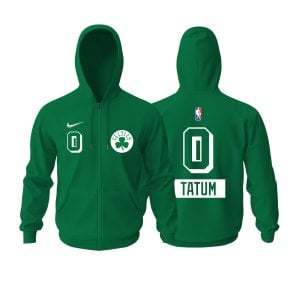 Boston Celtics: City Edition 2021/2022 Fermuarlı Kapüşonlu Hoodie