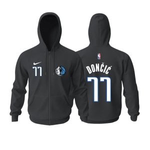 Dallas Mavericks: Earned v2 Edition 2020/2021 Fermuarlı Kapüşonlu Hoodie