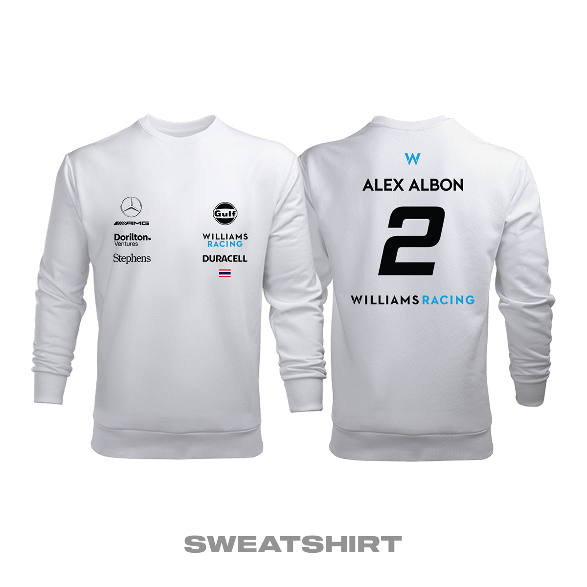 Williams Racing: White Crew Edition 2023 Sweatshirt