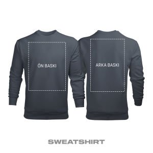 Kişisel Baskı - Füme Sweatshirt