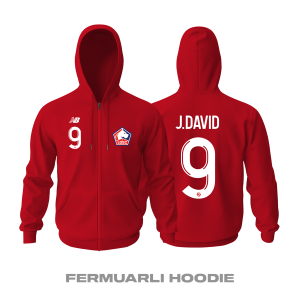 Lille LOSC: Home Edition 2021/2022 Fermuarlı Kapüşonlu Hoodie