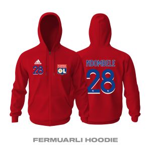 Olympique Lyonnais: Away Edition 2021/2022 Fermuarlı Kapüşonlu Hoodie