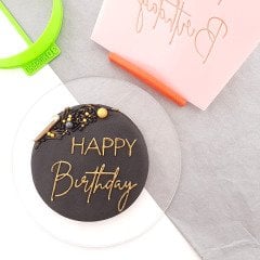 Happy Birthday-3 Kabartma Baskı