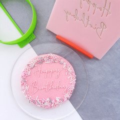 Happy Birthday-4 Kabartma Baskı