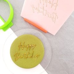 Happy Birthday-6 Kabartma Baskı
